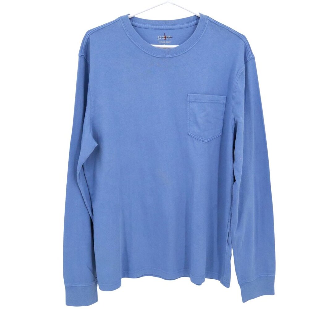 J. Crew Vintage-Wash Tee Mens M‎ Blue Classic Timeless Basic Everyday Casual NWD